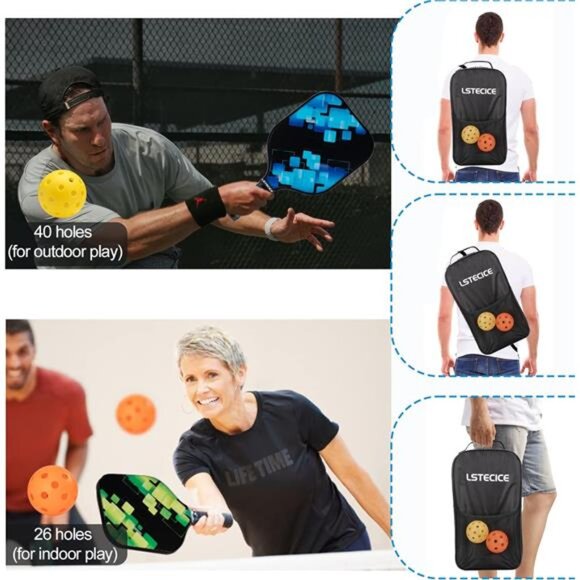 Pickleball Paddles, USAPA Standard Pickleball Paddles Set of 4 or 2 Rackets - Picture 5 of 7